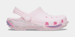 Classic Clog Star Sparkle Shaker Infant Toddler Sandals (Light Pink)