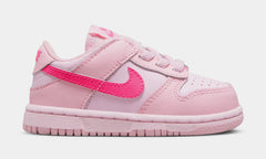 Dunk Low Triple Pink Infant Toddler Lifestyle Shoes (Pink)