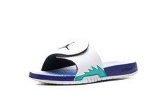 Jordan Hydro 5 Retro Slide "White New Emerald Grape Ice Black" 555501 103