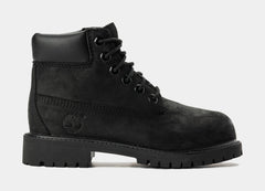Premium 6 Inch Preschool Boots (Black)