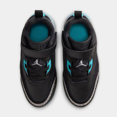 Spizike Low Preschool Baketball Shoes (Black/Wolf Grey/Gamma Blue)