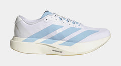 Adizero Evo SL Woven Mens Running Shoes (Cloud White/Clear Blue/Matte Gold)