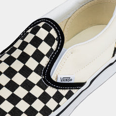 Slip On Grade School Lifestyle Shoes (Black/White)