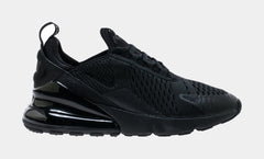 Air Max 270 Grade School Running Shoes (Black)