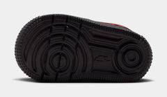 Air Force 1 Low LV8 3 Infant Toddler Lifestyle Shoes (Black/Black/Black/University Red)