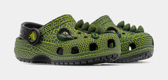 I Am Scary Dino Classic Clog Infant Toddler Sandals (Green/Black)