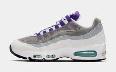 Air Max 95 Big Bubble Grape Womens Running Shoes (White/Emerald Green/Wolf Grey/Court Purple)