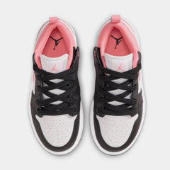 Air Jordan 1 Low Alt Preschool Lifestyle Shoes (Black/White/Pink Gaze)
