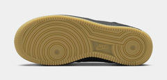 Air Force 1 LV8 Grade School Lifestyle Shoes (Black/White/Gum Light Brown)