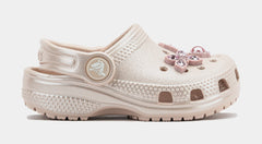 Classic Clog Shimmer Infant Toddler Sandals (Pink)