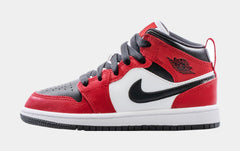 Air Jordan 1 Mid Preschool Lifestyle Shoes (Black/Red/White)