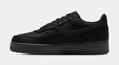 Air Force 1 Low SE Valentines Day Triple Black Mens Lifestyle Shoes (Black/Black/University Red)