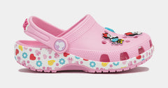 Disney Minnie Mouse Classic Clog Preschool/Grade School Sandals (Pink/White)