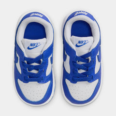 Dunk Low Infant Toddler Basketball Shoes (White/Hyper Royal/Hyper Royal)