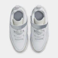 Spizike Low Preschool Lifestyle Shoes (White/Silver)