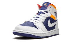 Air Jordan 1 Mid "Royal Blue / Laser Orange" 554724 131