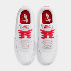Air Force 1 Low Roses Womens Lifestyle Shoes (White/White/Sport Red/Pine Green)