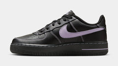 Air Force 1 LV8 Grade School Basketball Shoes (Black/Hydrangeas)