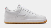 Air Force 1 Mens Lifestyle Shoes (White/Gum Yellow/Safety Orange/White)