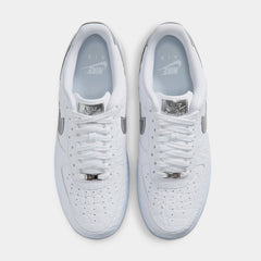 Air Force 1 Mens Lifestyle Shoes (White/Chrome/Blue Tint/Pure Platinum)