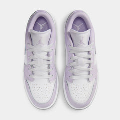 Air Jordan 1 Low Grade School Lifestyle Shoes (Barely Grape/White/Violet Mist)