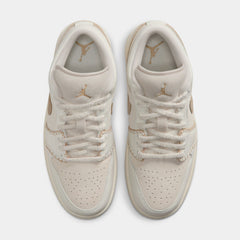 Air Jordan 1 Low SE Womens Lifestyle Shoes (Light Orewood Brown/Hemp/Sail)