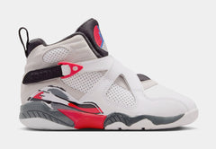 Air Jordan 8 Retro White And True Red Preschool Lifestyle Shoes (White/True Red/Black)