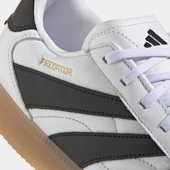 Predator Freestyle Indoor Soccer Mens Lifestyle Shoes (Cloud White/Core Black/Gold Metallic)