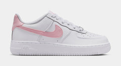 Air Force 1 Low Grade School Lifestyle Shoes (White/Medium Soft Pink/White)