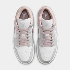 Air Jordan 1 Low Womens Lifestyle Shoes (Particle Rose/Neutral Grey/White)