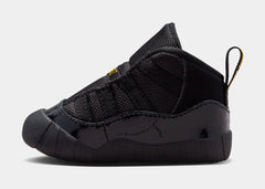 Air Jordan 11 Retro Gamma Infant Crib Bootie Lifestyle Shoes (Black/Gamma Blue/Varsity Maize)