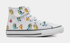 Chuck Taylor All Star Bluey & Bingo Preschool Lifestyle Shoes (White/Blue)