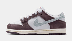 Dunk Low SE Preschool Lifestyle Shoes (White/Glacier Blue/Burgundy Ash)