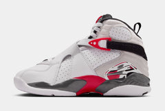 Air Jordan 8 Retro White And True Red Grade School Lifestyle Shoes (White/True Red/Black)