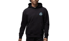Jordan Flight MVP Fleece Pullover Hoodie "Black / Rush Orange" DV7592 010