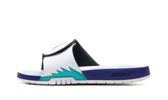 Jordan Hydro 5 Retro Slide "White New Emerald Grape Ice Black" 555501 103
