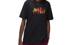Air Jordan Flight Mvp T-Shirt "Black / Infrared 23 / Canyon Gold / Sail" DQ7366 011