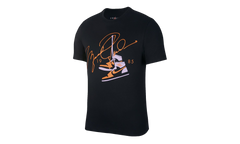 Air Jordan AJ85 Signature Short Sleeve Tee "Black / Red" BQ5538 010