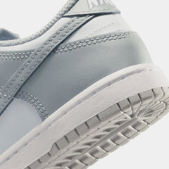 Dunk Low Preschool Lifestyle Shoes (White/White/Light Smoke Grey)