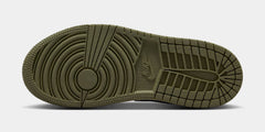 Air Jordan 1 Low OG Medium Olive And Summit White Preschool Lifesyle Shoes (Medium Olive/Black/Summit White/Sail)