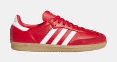 Samba OG Better Scarlet White Gold Womens Lifestyle Shoes (Better Scarlet/Footwear White/Gold Metallic)