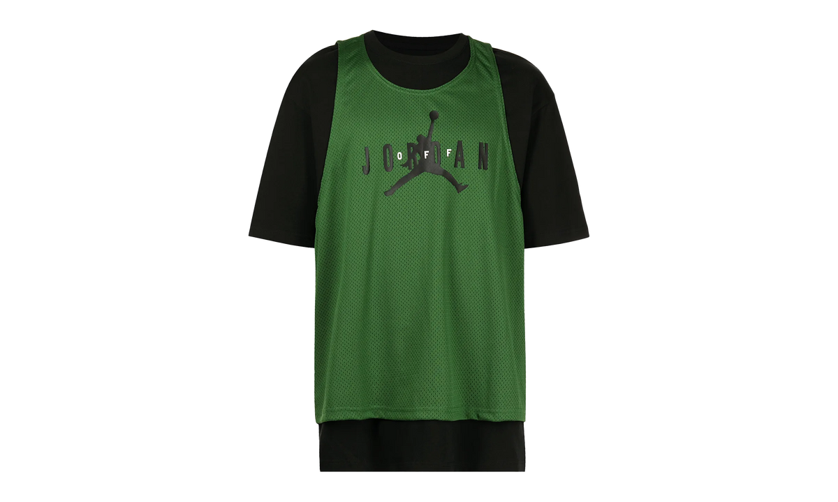 Air Jordan X Off-White Short Sleeve Jersey Top "Forest Green'" CV3518 361