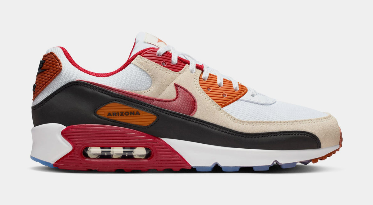 Air Max 90 Arizona Cardinals Mens Running Shoes (White/Tough Red/Black)
