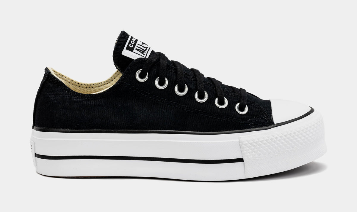 Chuck Taylor All Star Lift Platform Canvas Womens Lifestyle Shoes (Black)