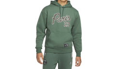 Air Jordan X PSG Paris Saint German Pullover Statement Fleece Hoodie "Noble Green'" DB6496 333