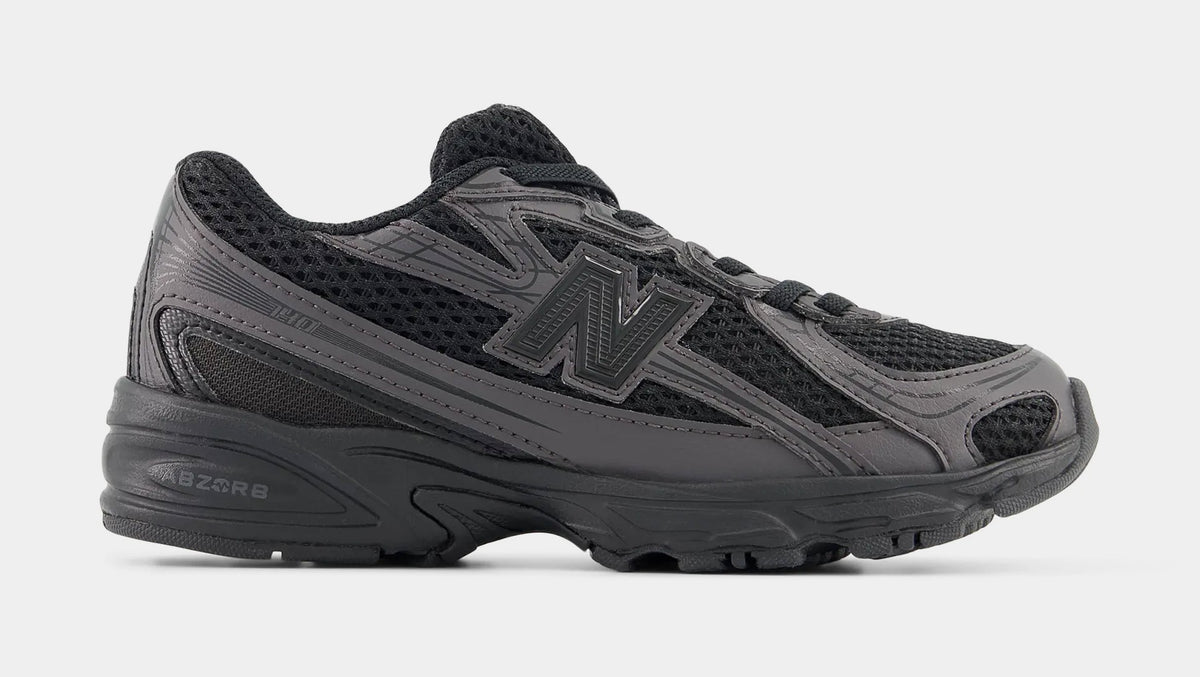 740 Bunge Lace Preschool Lifestyle Shoes (Black Cement)