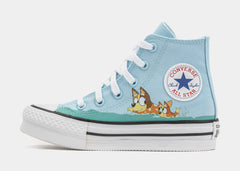 Chuck Taylor All Star Eva Lift Bluey Preschool Lifestyle Shoes (Blue/White)