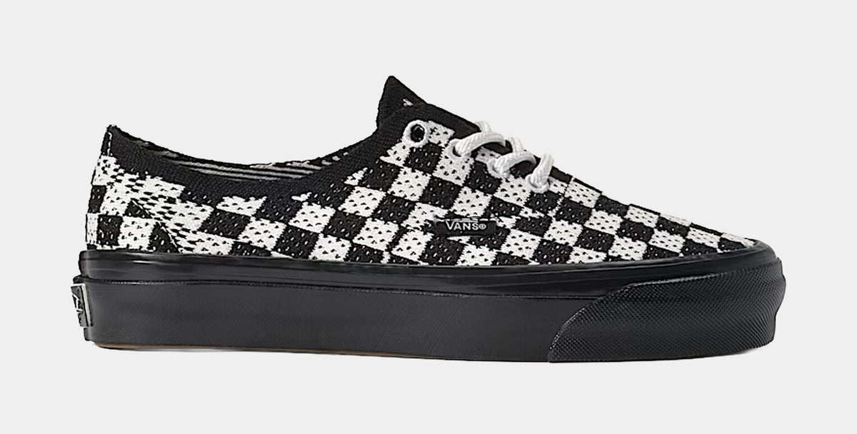 Premium Authentic Checkerboard Mens Lifestyle Shoes (Checkerboard Black/Marshmallow White)