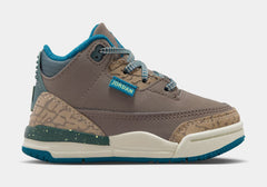 Air Jordan 3 Retro Olive Grey Infant Toddler Lifestyle Shoes (Olive Grey/Green Abyss/Khaki/Sea Glass)