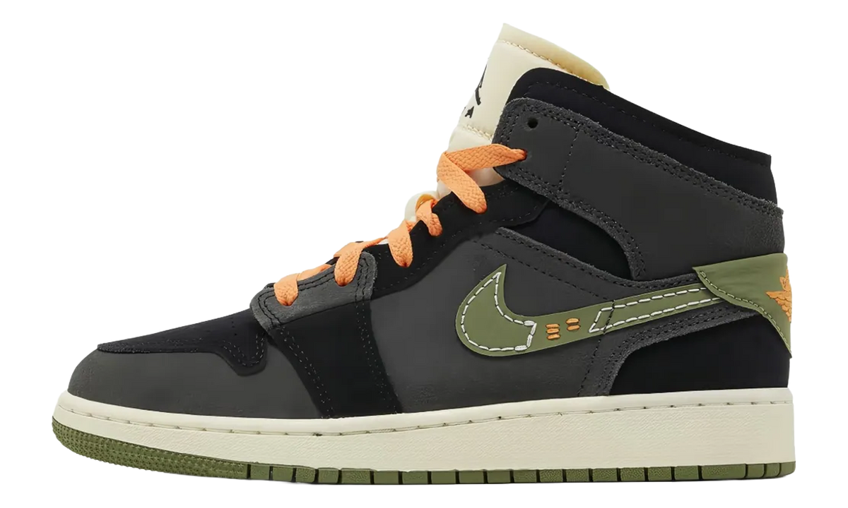 Air Jordan 1 Mid SE GS "Craft Anthracite Light Olive" FD5847 003